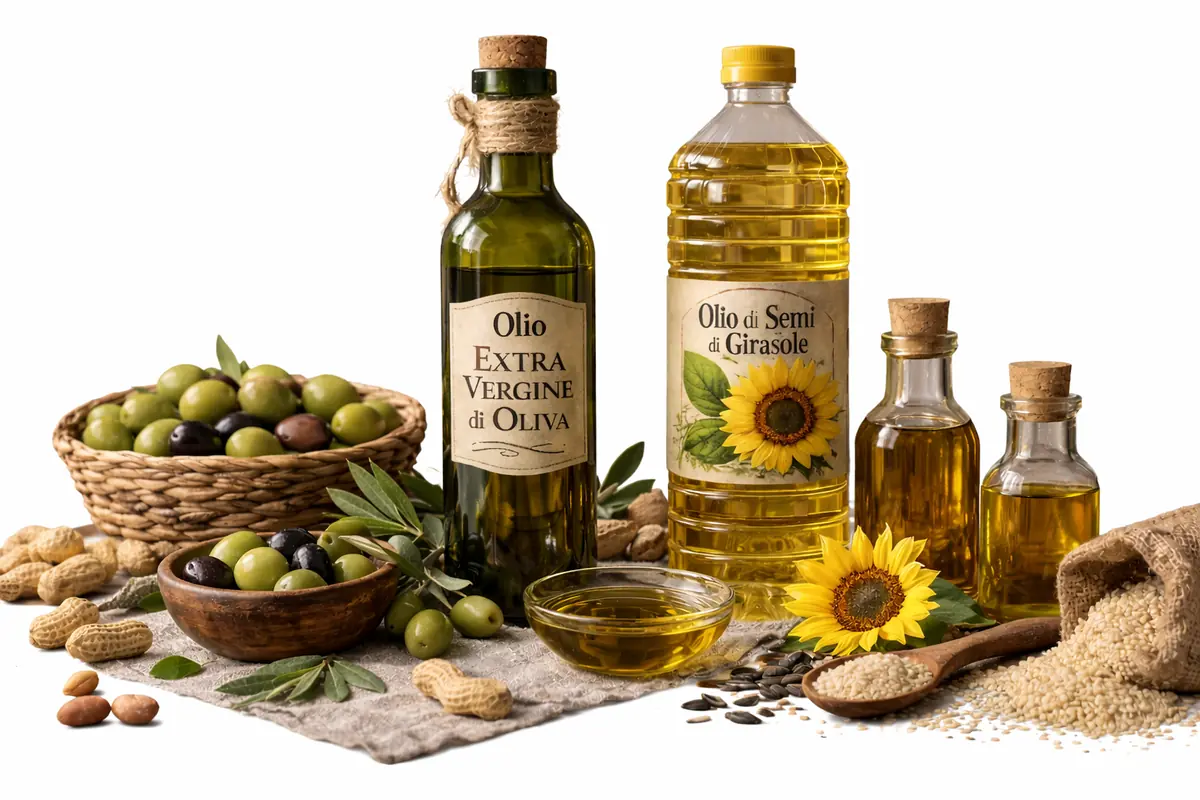 Olio di oliva e olio di semi