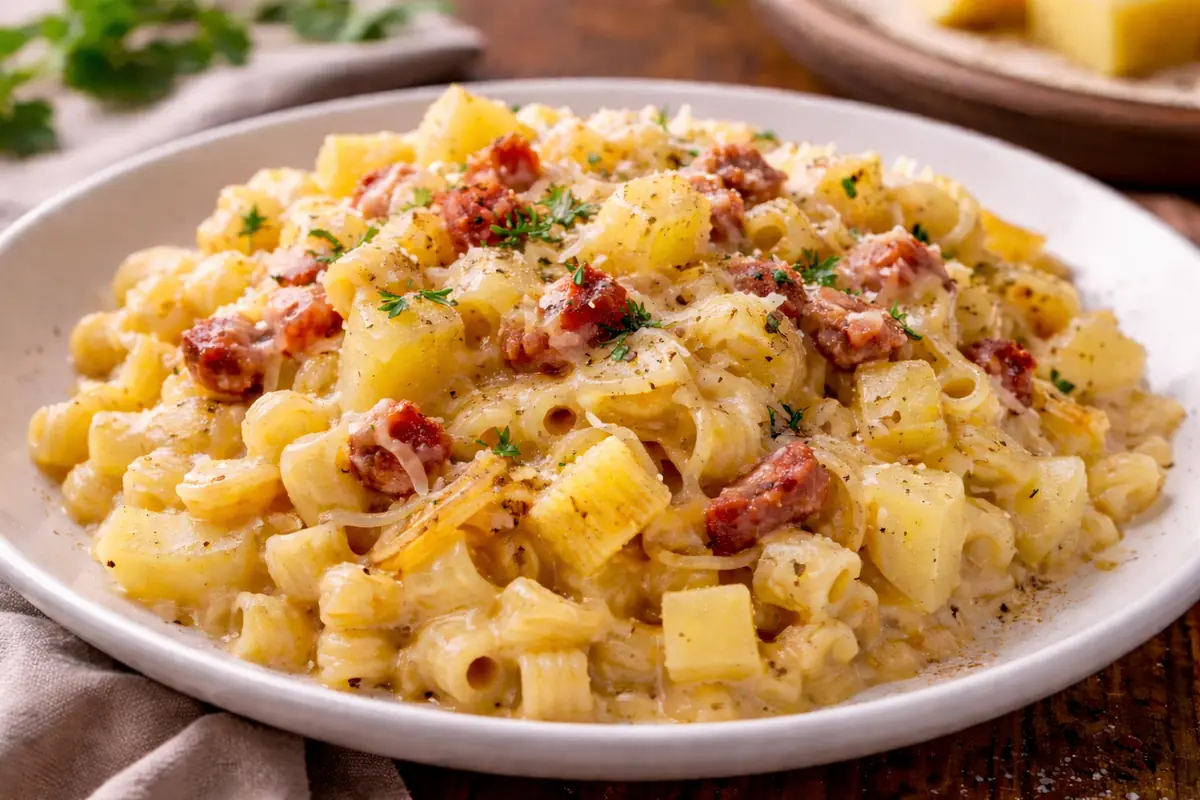 Pasta, patate e provola